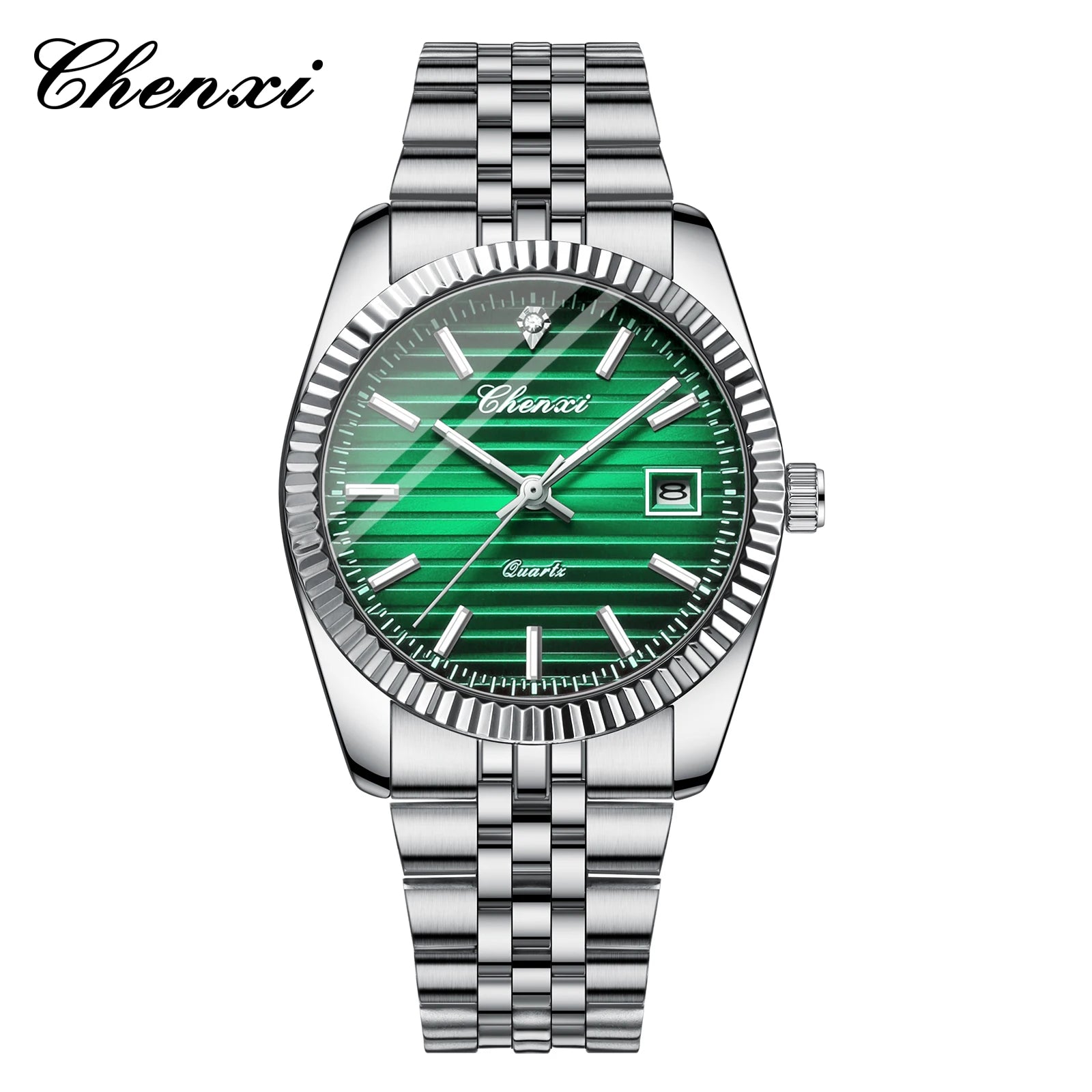 004D Luxury Stainless Steel Watch for Man Waterproof Luminous Date Men Watch Casual Quartz Men'S Watches Male Clock