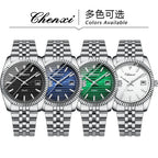 004D Luxury Stainless Steel Watch for Man Waterproof Luminous Date Men Watch Casual Quartz Men'S Watches Male Clock