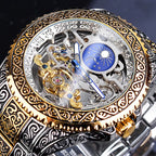 Forsining Skeleton Carved Tourbillon Mechanical Watches Luxury Men'S Wristwatch
