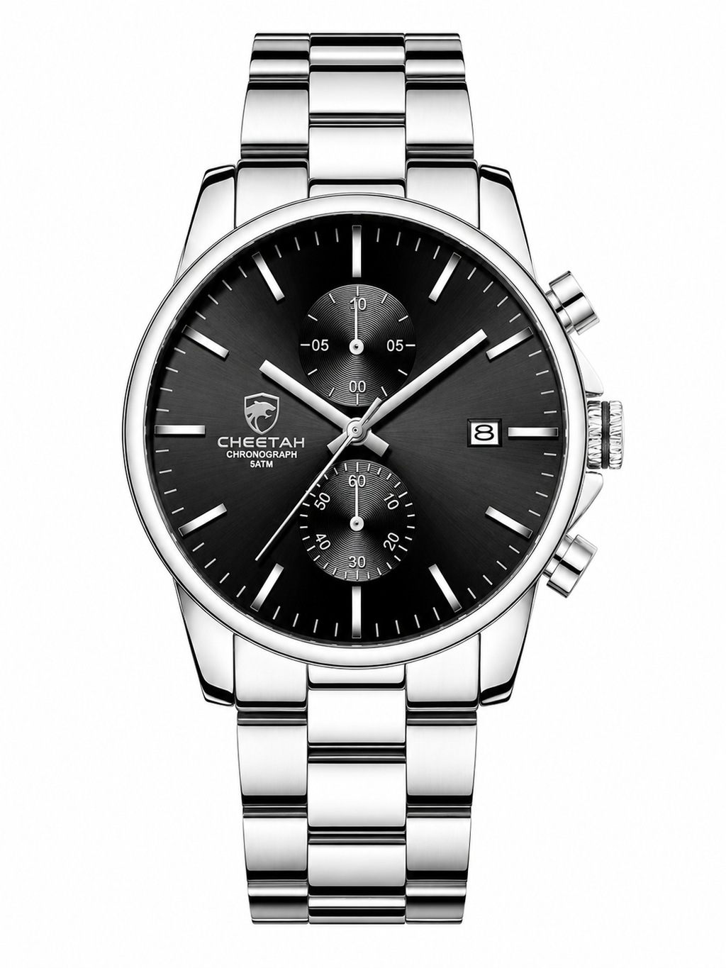 VELARO Cheetah - Luxury Men's Waterproof Chronograph Watch – Stainless Steel Quartz Timepiece