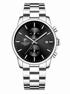 VELARO Cheetah - Luxury Men's Waterproof Chronograph Watch – Stainless Steel Quartz Timepiece
