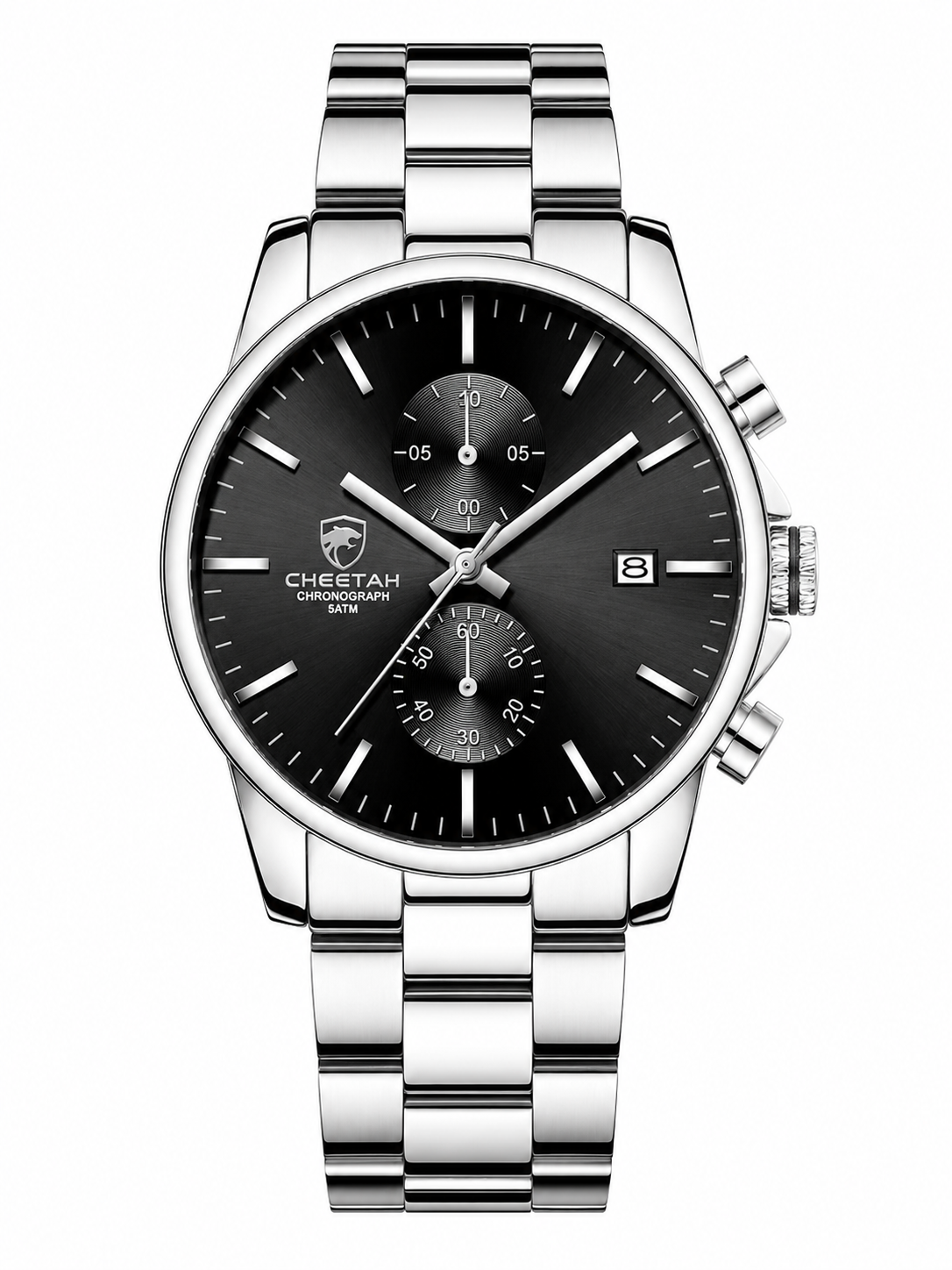 VELARO Cheetah - Luxury Men's Waterproof Chronograph Watch – Stainless Steel Quartz Timepiece