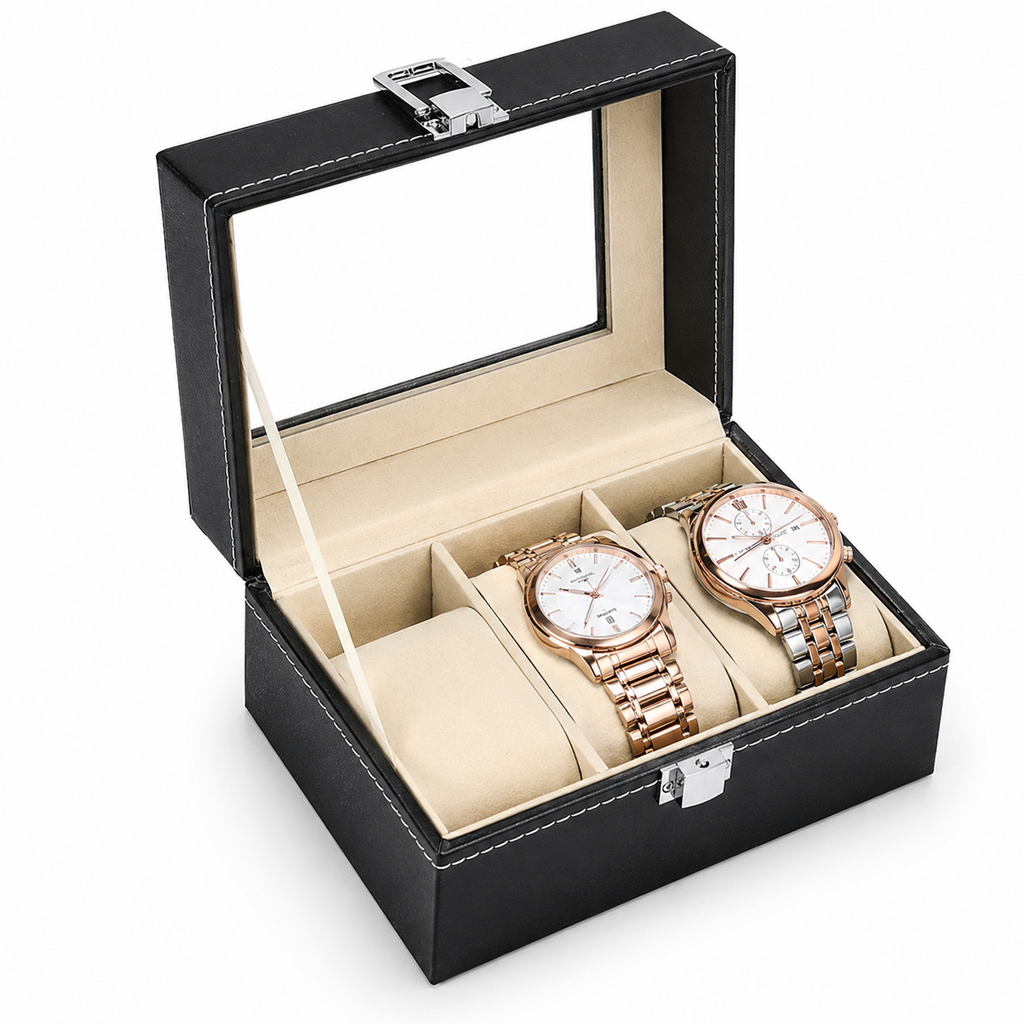 Handcrafted Leather Watch Collector Box