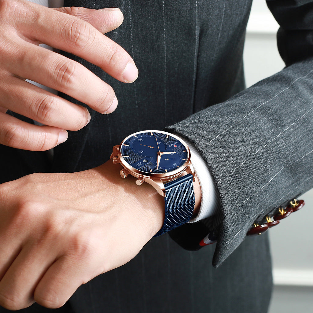 Men'S Watch Waterproof Quartz Watch Calendar Watch Maker