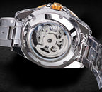 Forsining Skeleton Carved Tourbillon Mechanical Watches Luxury Men'S Wristwatch